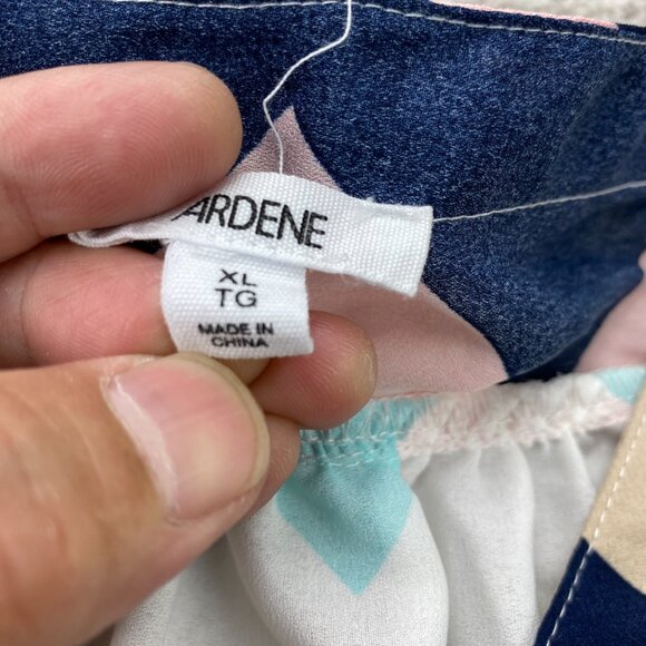 Ardene Women's Tunic Shirt Dress Size Extra Large XL Multicolor Zig Zag Patterrn - Picture 4 of 8